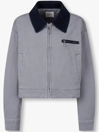 STUDIO TOMBOY CORDUROY-COLLAR CROPPED JACKET