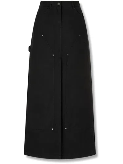 STUDIO TOMBOY COTTON SEAM-DETAIL MAXI SKIRT