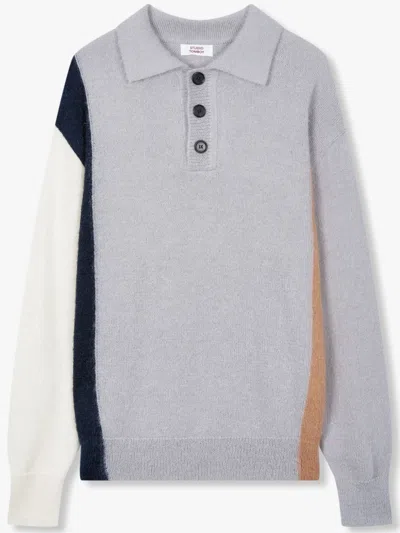 STUDIO TOMBOY FINE-KNIT POLO SHIRT