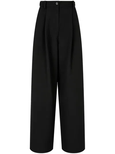 STUDIO TOMBOY REAR-POCKET TWO-TUCK TROUSERS