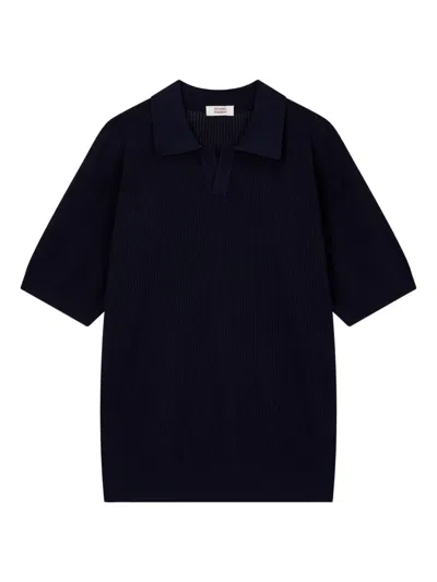 STUDIO TOMBOY RIBBED POLO TOP