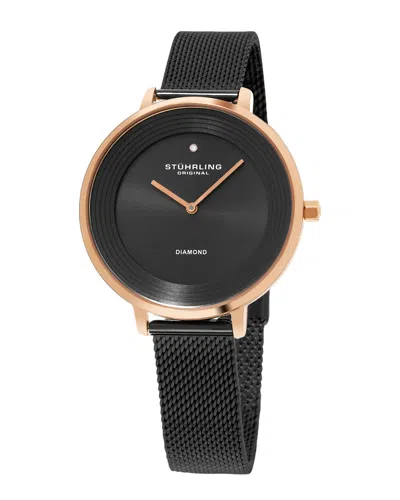 STUHRLING ORIGINAL STUHRLING ORIGINAL WOMEN'S SYMPHONY DIAMOND WATCH