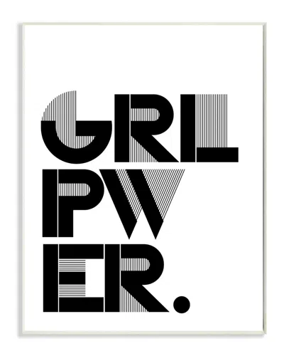 STUPELL STUPELL GIRL POWER BLACK AND WHITE BY LULUSIMONSTUDIO