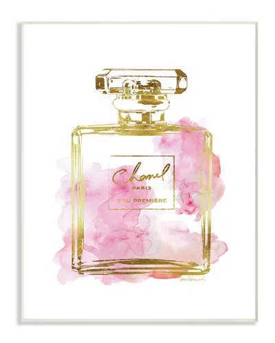 STUPELL STUPELL GLAM PERFUME BOTTLE GOLD PINK BY AMANDA GREENWOOD