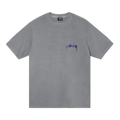 STUSSY STUSSY ARACHNID PIGMENT DYED TEE 'GREY'