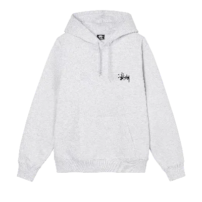 STUSSY STUSSY BASIC HOOD 'ASH HEATHER'