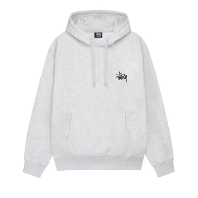 STUSSY STUSSY BASIC HOODIE 'ASH HEATHER'