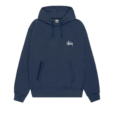 STUSSY STUSSY BASIC LOGO HOODIE 'NAVY'