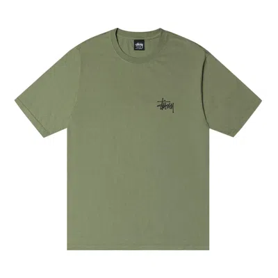STUSSY STUSSY BASIC PIGMENT DYED TEE 'ARTICHOKE'