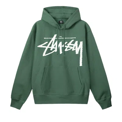 STUSSY STUSSY BIG STOCK HOODIE 'GREEN'