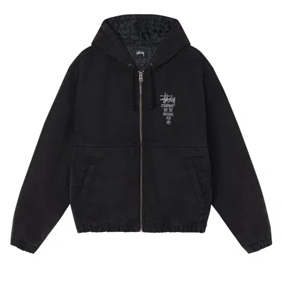 STUSSY STUSSY CANVAS INSULATED WORK JACKET 'BLACK'