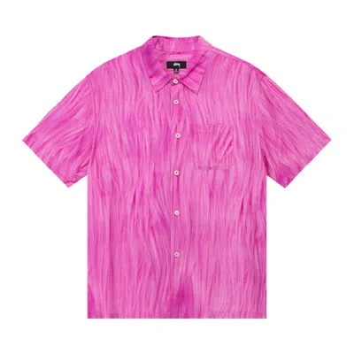 STUSSY STUSSY FUR PRINT SHIRT 'PINK'