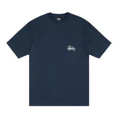 STUSSY STUSSY GRASSFED TEE 'NAVY'