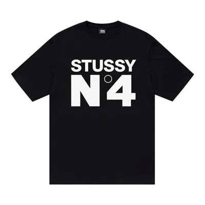 STUSSY STUSSY NO.4 TEE 'BLACK'