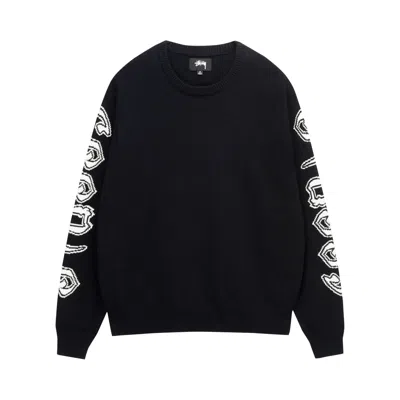 STUSSY STUSSY SLEEVE LOGO SWEATER 'BLACK'