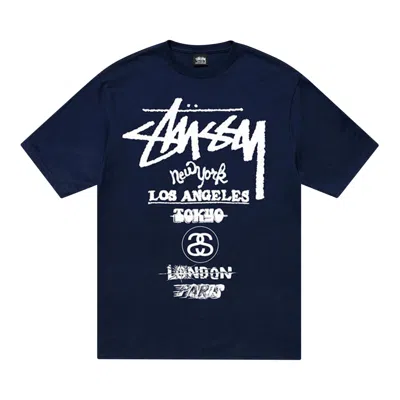 STUSSY STUSSY TOUR TEE 'NAVY'