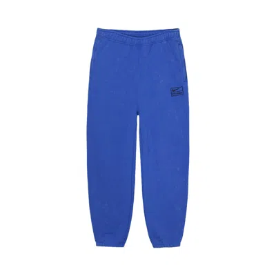 STUSSY STUSSY X NIKE ACID WASH FLEECE PANT 'BLUE'