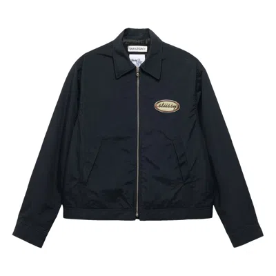STUSSY STUSSY X OUR LEGACY WORK SHOP BLOUSON JACKET 'MIDNIGHT NYLON TAFFETA' | BLUE | MEN'S SIZE M