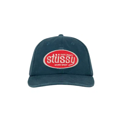 STUSSY STUSSY X OUR LEGACY WORK SHOP MID-DEPTH CAP 'NAVY' | BLUE | MEN'S SIZE ONESIZE