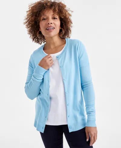 STYLE & CO WOMEN'S BUTTON-UP CARDIGAN, REGULAR & PETITE, CREATED FOR MACY'S