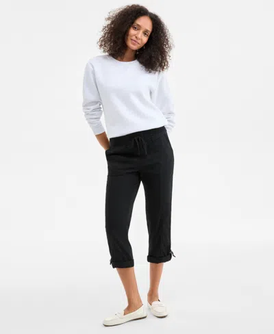 STYLE & CO WOMEN'S MID-RISE PULL-ON CAPRI PANTS, EXCLUSIVELY AT MACY'S