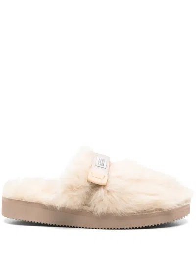 SUICOKE SHEARLING SLIPPERS