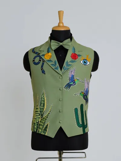 SUIT VERDANT AVIAN BLOSSOM WESTERN SUIT