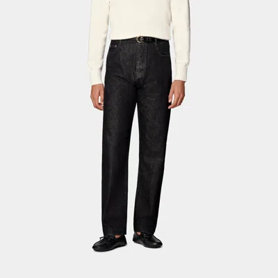 SUITSUPPLY SUITSUPPLY DARK GREY STRAIGHT LEG JEANS