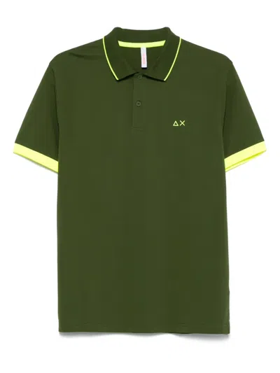 SUN 68 LOGO-EMBROIDERED POLO SHIRT