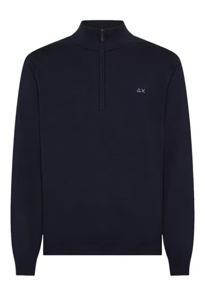 SUN 68 MEN'S SWEATER SUN68 K45107/07 NAVY