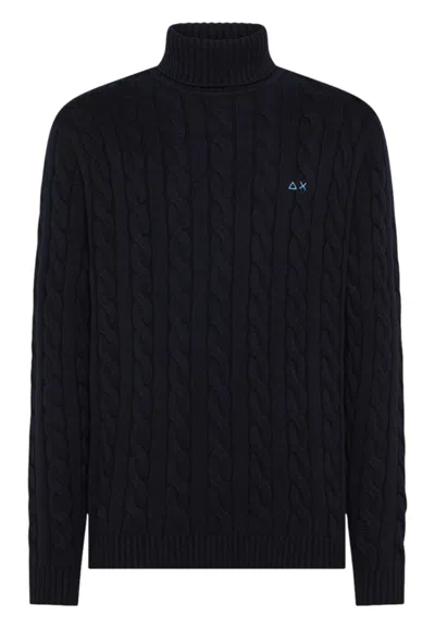 SUN 68 MEN'S SWEATER SUN68 K45139/07 NAVY