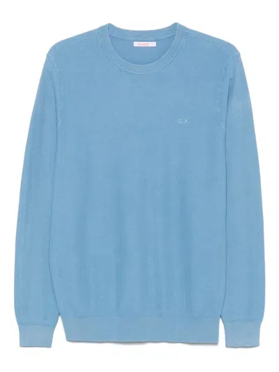 SUN 68 PIQUÉ-WEAVE COTTON SWEATER