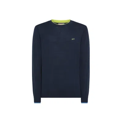 SUN 68 SUN68 NAVY BLUE CREW NECK K34108