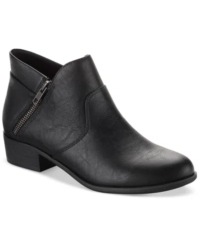 SUN + STONE WOMEN'S ADELINEE DOUBLE ZIP ANKLE BOOTIES, CREATED FOR MACY'S