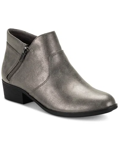 SUN + STONE WOMEN'S ADELINEE DOUBLE ZIP ANKLE BOOTIES, CREATED FOR MACY'S