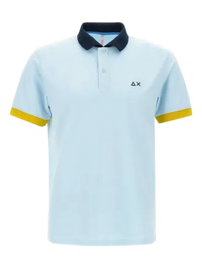 SUN 68 COLOUR-BLOCK POLO SHIRT