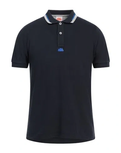 SUNDEK SUNDEK MAN POLO SHIRT MIDNIGHT BLUE SIZE 3XL COTTON