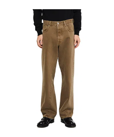 SUNFLOWER SUNFLOWER LOGO PATCH WIDE-LEG JEANS