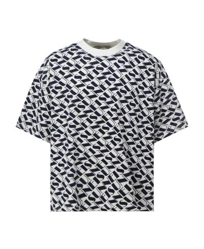 SUNNEI SUNNEI ALL-OVER MONOGRAM PRINTED T-SHIRT
