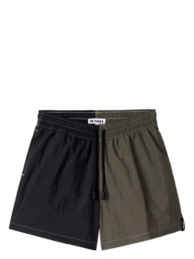 SUNNEI COLOUR-BLOCK SWIM SHORTS