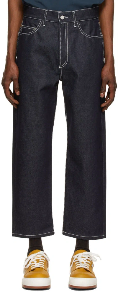 SUNNEI SUNNEI CONTRAST STITCHING JEANS