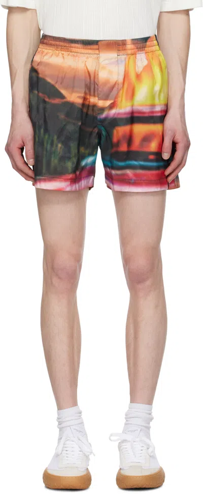SUNNEI MULTICOLOR ELASTIC SHORTS