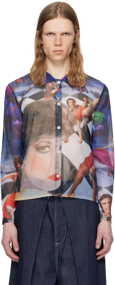 SUNNEI MULTICOLOR SHEER ORGANZA SHIRT