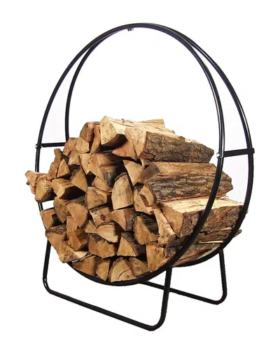 SUNNYDAZE SUNNYDAZE 40IN TUBULAR STEEL LOG HOOP FIREPLACE FIREWOOD HOLDERS RACK