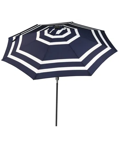 SUNNYDAZE SUNNYDAZE ALUMINUM OUTDOOR SOLAR PATIO UMBRELLA -TILT & CRANK