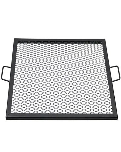 SUNNYDAZE SUNNYDAZE COO GRATE X MARKS HEAVY-DUTY STEEL SQUARE FIRE PIT GRILL