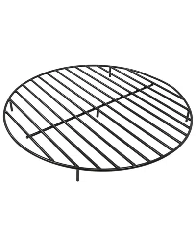 SUNNYDAZE SUNNYDAZE FIREWOOD GRATE ROUND BLACK STEEL OUTDOOR FIRE PIT ACCESSORY