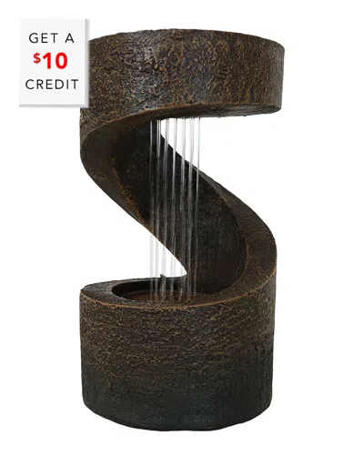 SUNNYDAZE SUNNYDAZE WINDING SHOWERS TABLETOP WATER FOUNTAIN FEATURE WITH LED LIGHT WITH $10 CREDIT