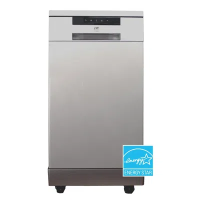 SUNPENTOWN SD-9263SSA 18 IN. ENERGY STAR PORTABLE DISHWASHER, STAINLESS STEEL - 35.63 X 17.64 X 23.63 IN.