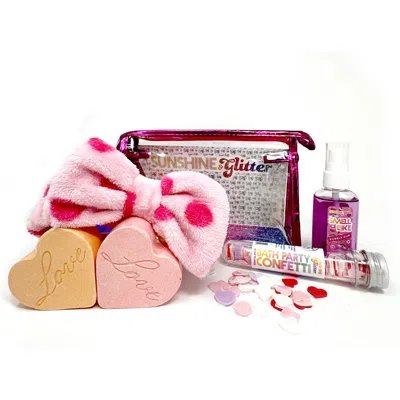 SUNSHINE & GLITTER SUNSHINE & GLITTER KIDS' LOVE YOU LOTS BATH BOMB SPA GIFT SET